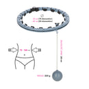 FH07 Gray Hula Hop z obciążnikiem i licznikiem