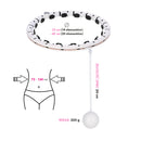 FH07 White Hula Hop z obciążnikiem i licznikiem