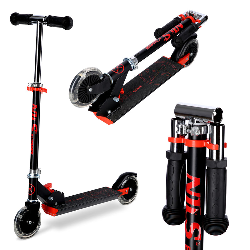 HD120L LED BLACK-RED NILS EXTREME SCOOTER