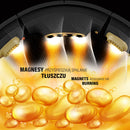 HHM13 NOVÝ HULA HOP ČERNOZLATÝ S MAGNETY A ZÁVAŽÍM + POČÍTADLO HMS