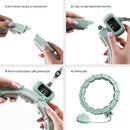 HMS HHM14 Green Hula Hop z magnesami i obciążnikiem + licznik