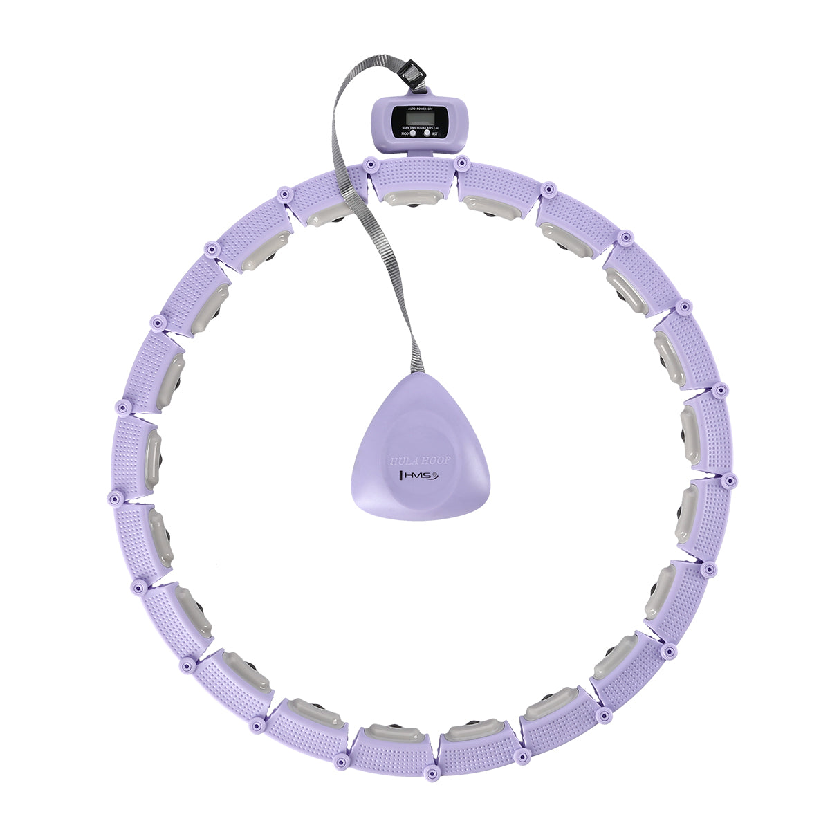 HMS HHM14 Violet Hula Hop z magnesami i obciążnikiem + licznik