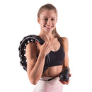 HMS HHW01 Black Hula Hop z wypustkami i obciążnikiem