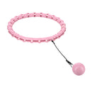 HMS HHW02 Light Pink Hula Hop z wypustkami i obciążnikiem