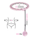 HMS HHW09 Pink Hula Hop z wypustkami i obciążnikiem + licznik