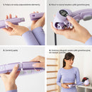 HMS HHW09 Violet Hula Hop z wypustkami i obciążnikiem + licznik