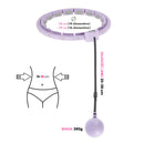 HMS HHW09 Violet Hula Hop z wypustkami i obciążnikiem + licznik