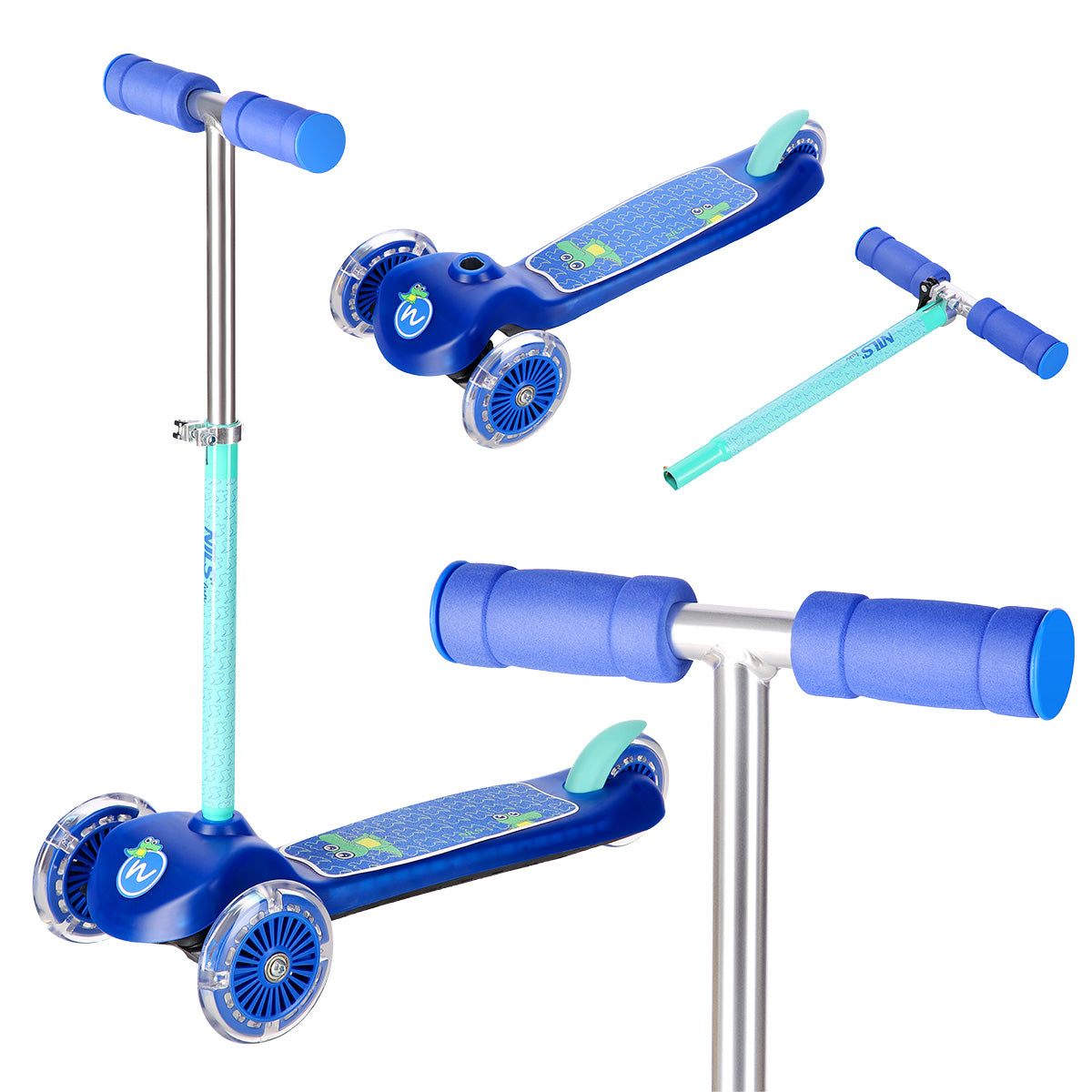 HLB001 BLUE CHILDREN'S SCOOTER NILS FUN