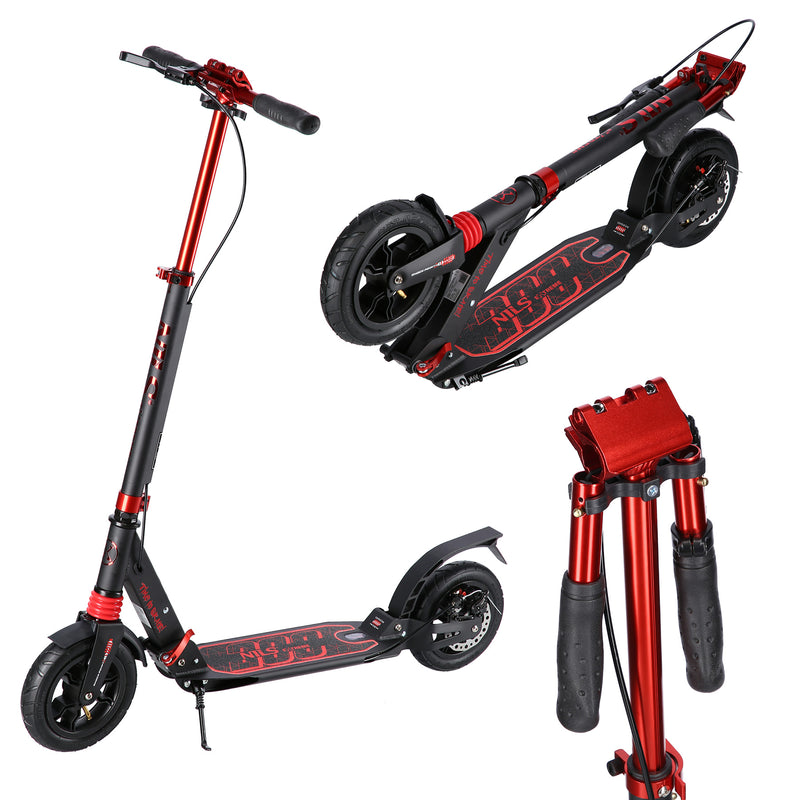 HM209T BLACK-RED SCOOTER WITH DISC BRAKE NILS EXTREME