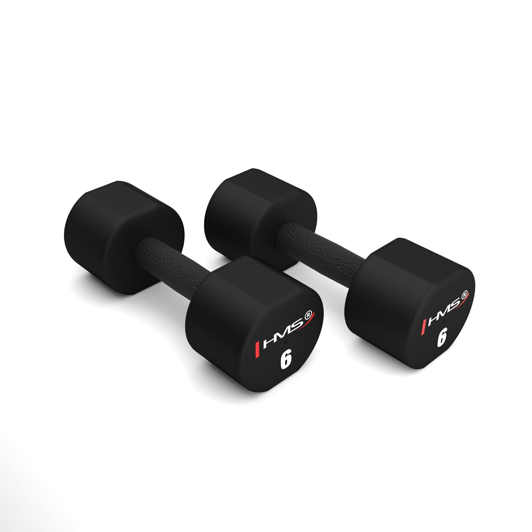 HPT06 2 x 6 KG POLYURETHANE TPU HMS Dumbbells