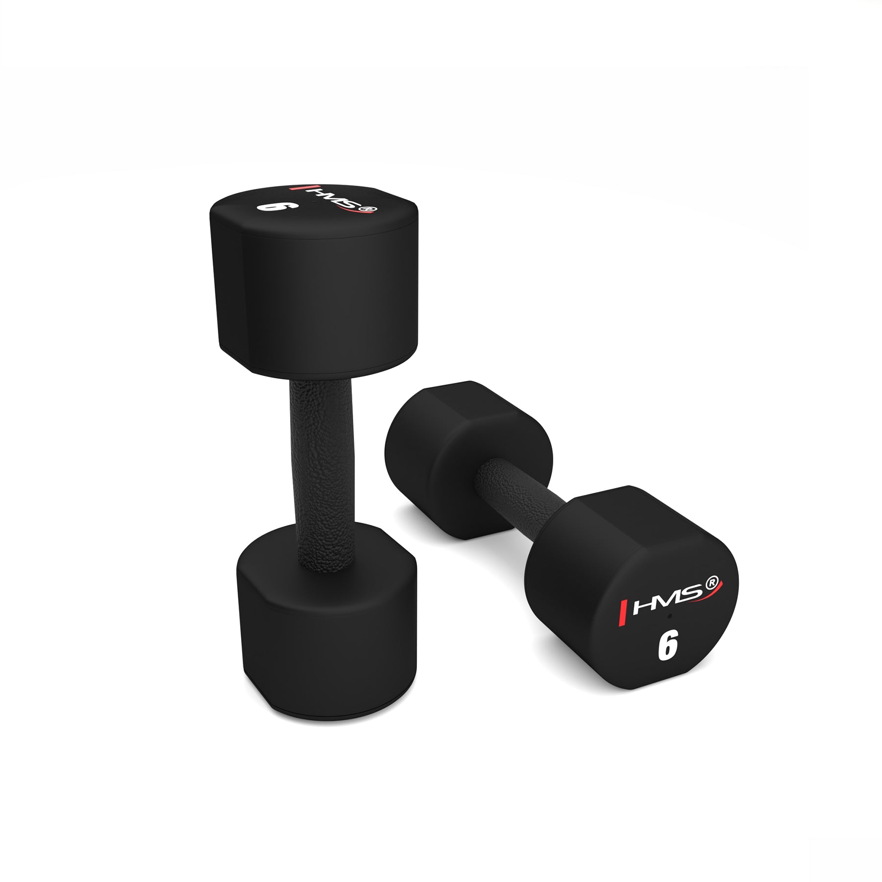 HPT06 2 x 6 KG POLYURETHANE TPU HMS Dumbbells