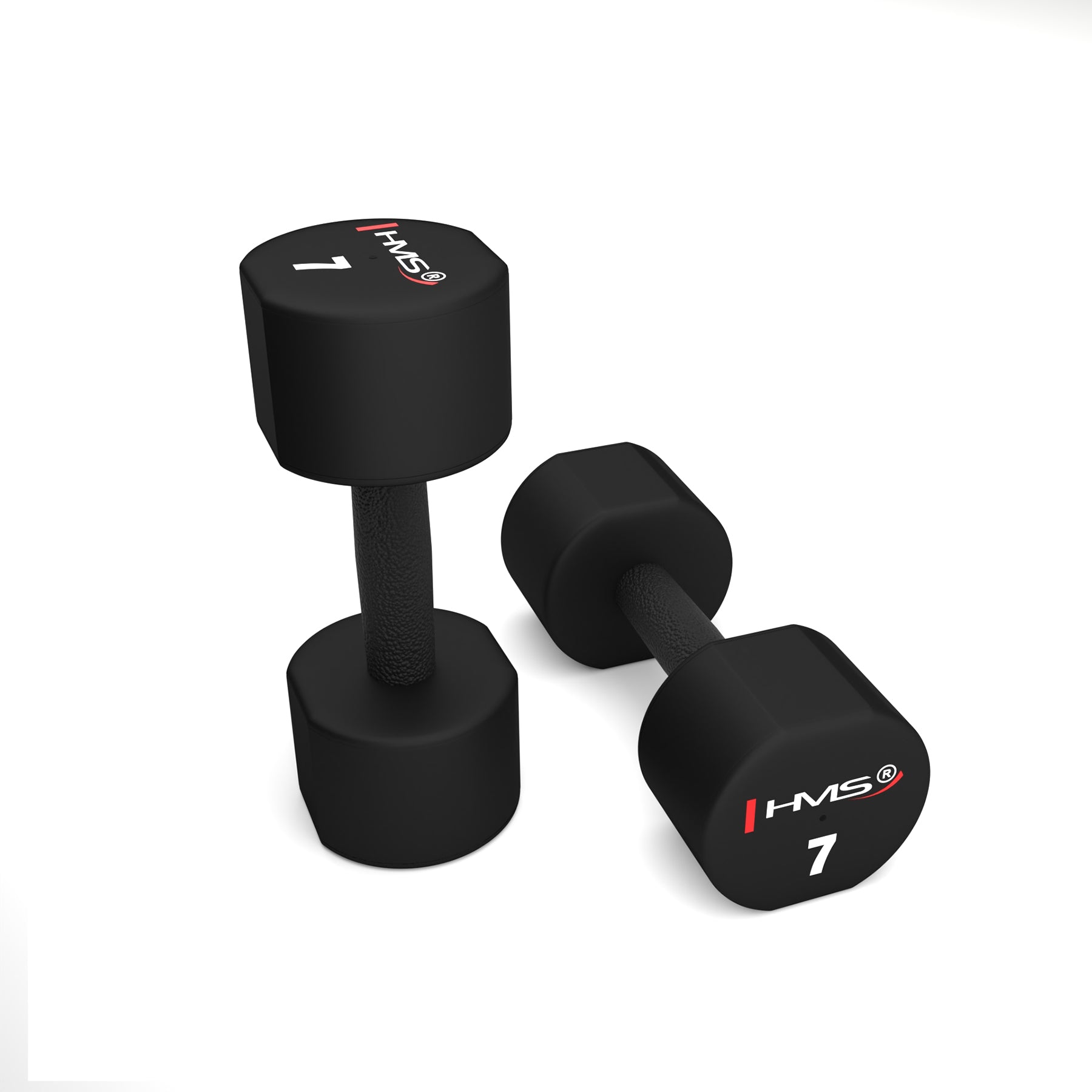HPT07 2 x 7 KG POLYURETHANE TPU HMS Dumbbells
