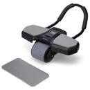 KA10 ČERNÝ ABS KOLEČKO AUTOMATICKÉ KOLEČKO PRO CVIČENÍ BŘIŠNÍCH SVALŮ S PODPOROU