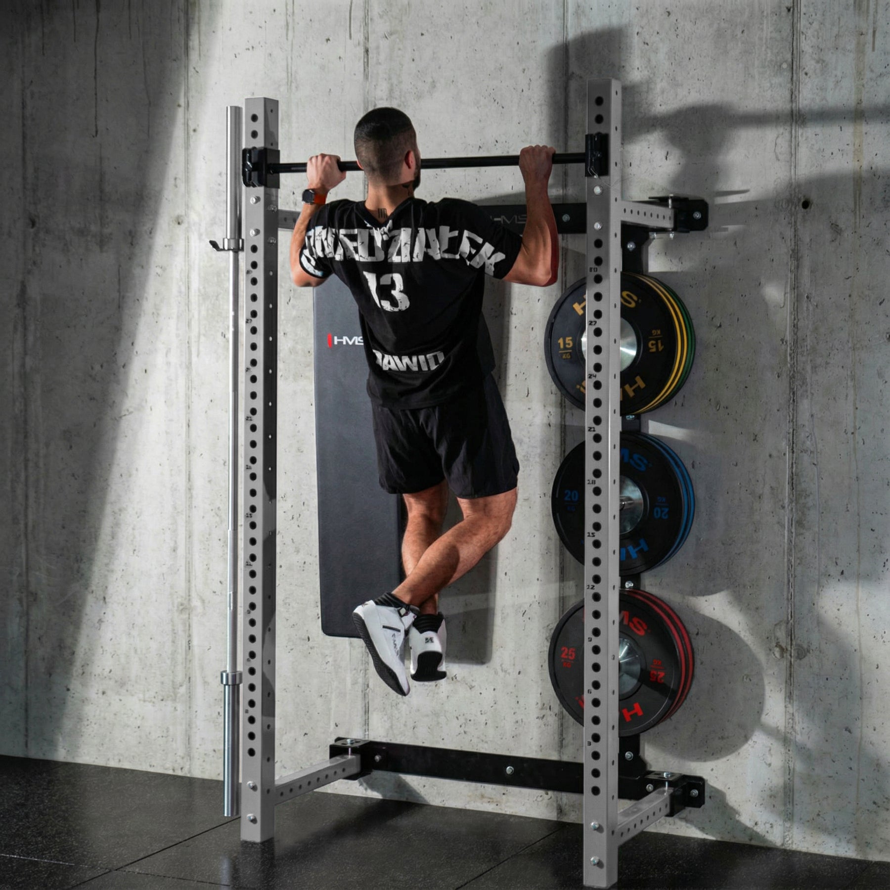 HMS KLT34 GREY Wielofunkcyjna klatka treningowa składana