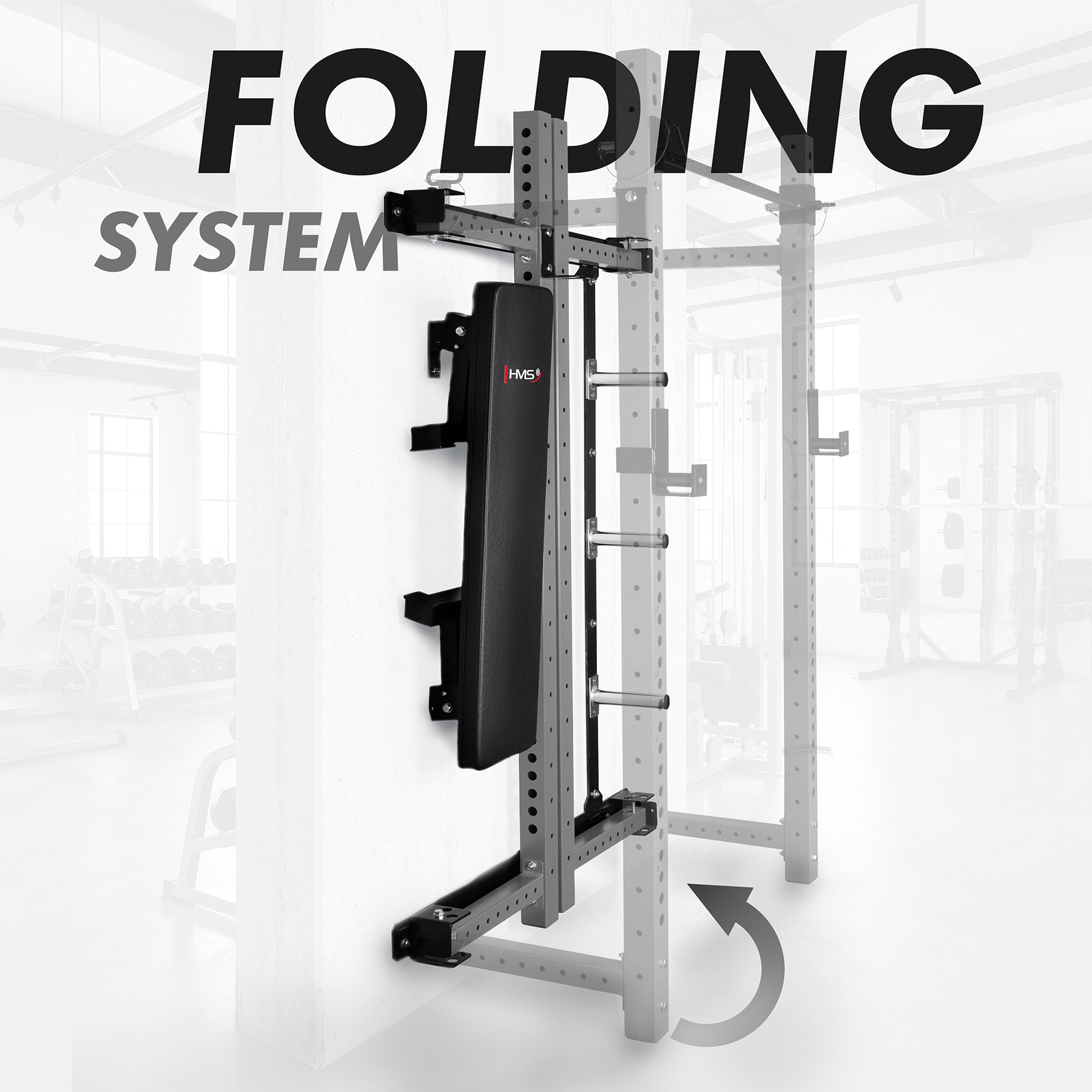 HMS KLT34 GREY Wielofunkcyjna klatka treningowa składana