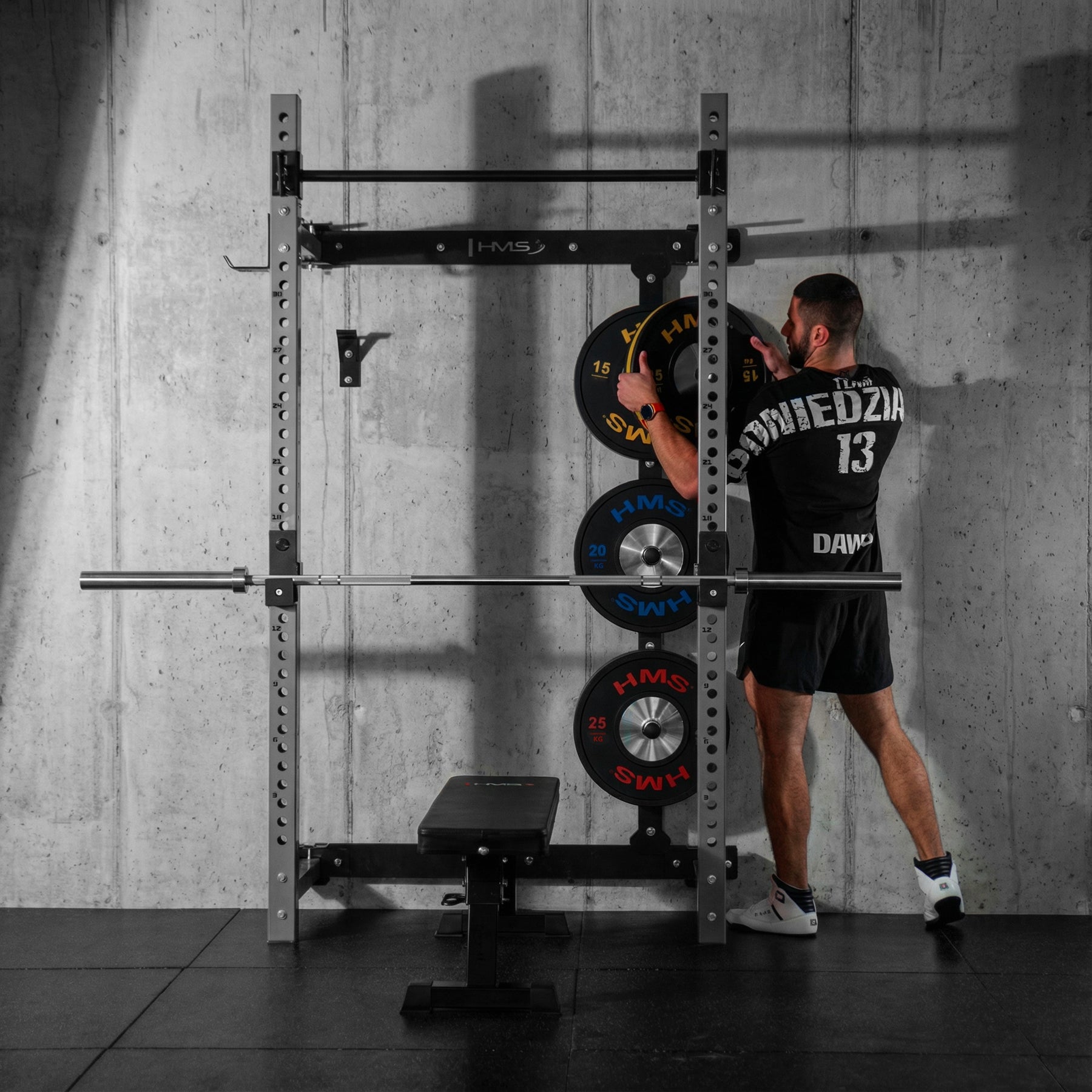 HMS KLT34 GREY Wielofunkcyjna klatka treningowa składana