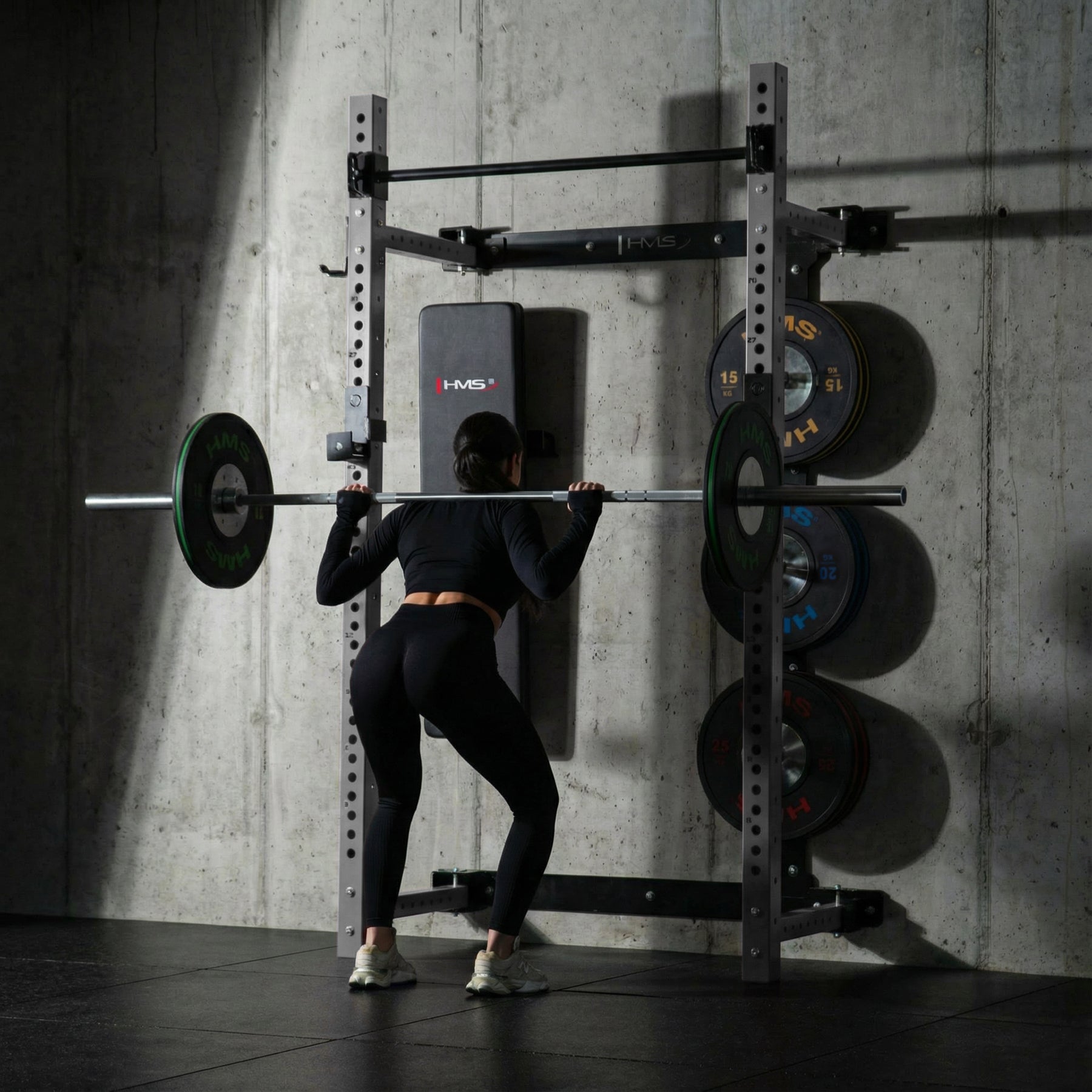 HMS KLT34 GREY Wielofunkcyjna klatka treningowa składana