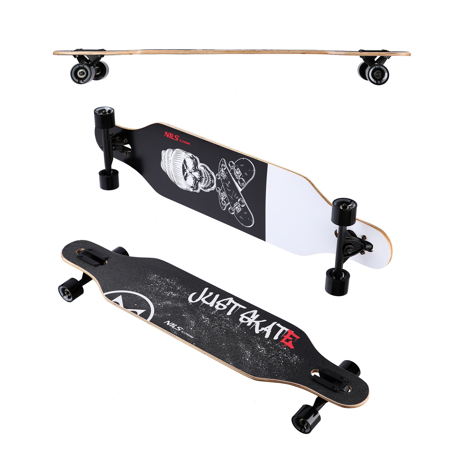 LONGBOARD SKULL2 DŘEVĚNÉ BRUSE NILS EXTREME