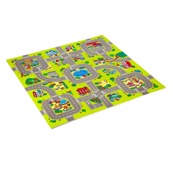 MD02 MATA DZIECIĘCA PUZZLE CARS 9 ELEMENTÓW 10MM NILS FUN