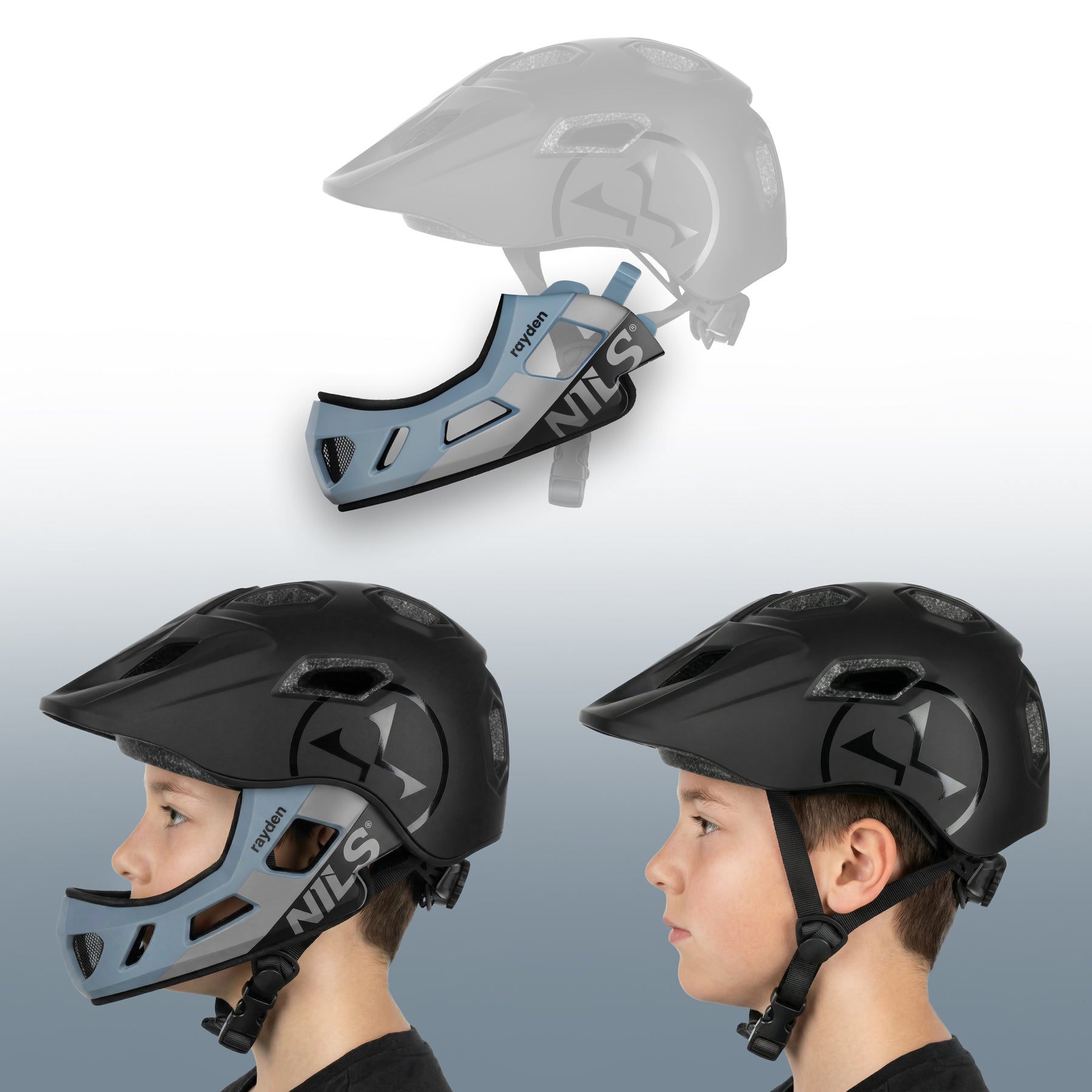 MT401 RAYDEN KASK FULL FACE Z ODPINANĄ SZCZĘKĄ XS(48-53CM) NILS EXTREME