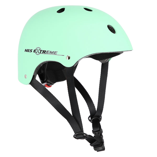 MTV12 GREEN MATT SIZE S (48-53 cm) NILS EXTREME HELMET