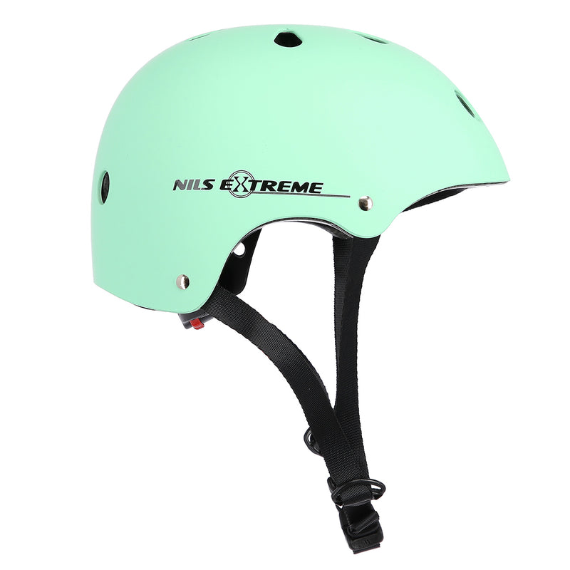 MTV12 GREEN MATT SIZE S (48-53 cm) NILS EXTREME HELMET