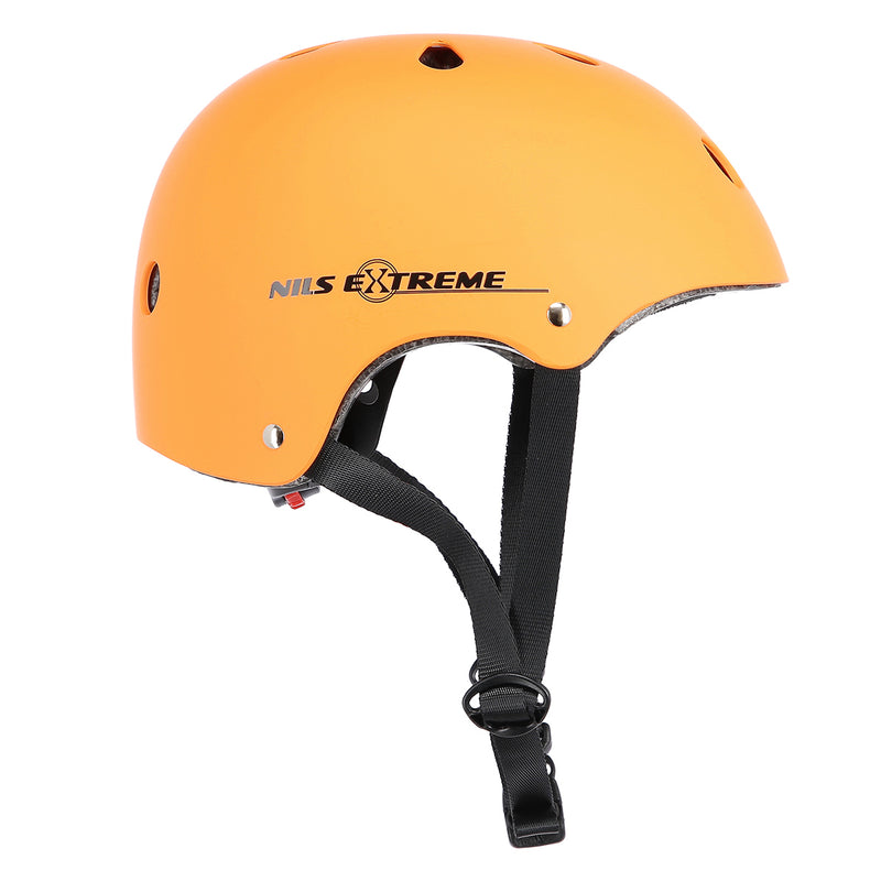 MTV12 POMARAŃCZOWY MATOWY ROZM. XL (55-61 cm) KASK NILS EXTREME