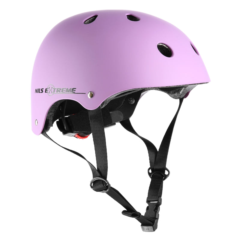 MTV12 FIOLETOWY MATOWY ROZM. M (50-55 cm) KASK NILS EXTREME