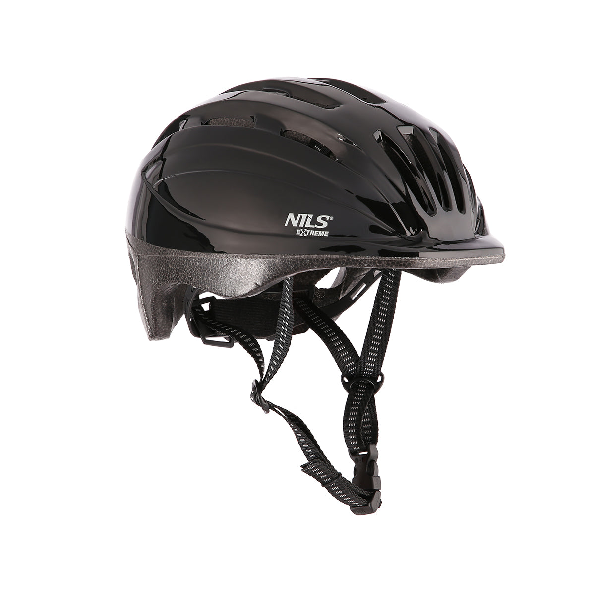 DĚTSKÁ PŘILBA NILS EXTREME MTV62J ČERNÁ VELIKOST M (52-56 CM)