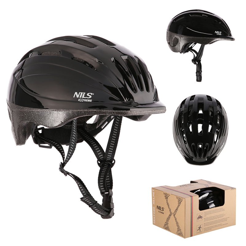 MTV62J BLACK SIZE S(48-52CM) CHILDREN'S HELMET NILS EXTREME