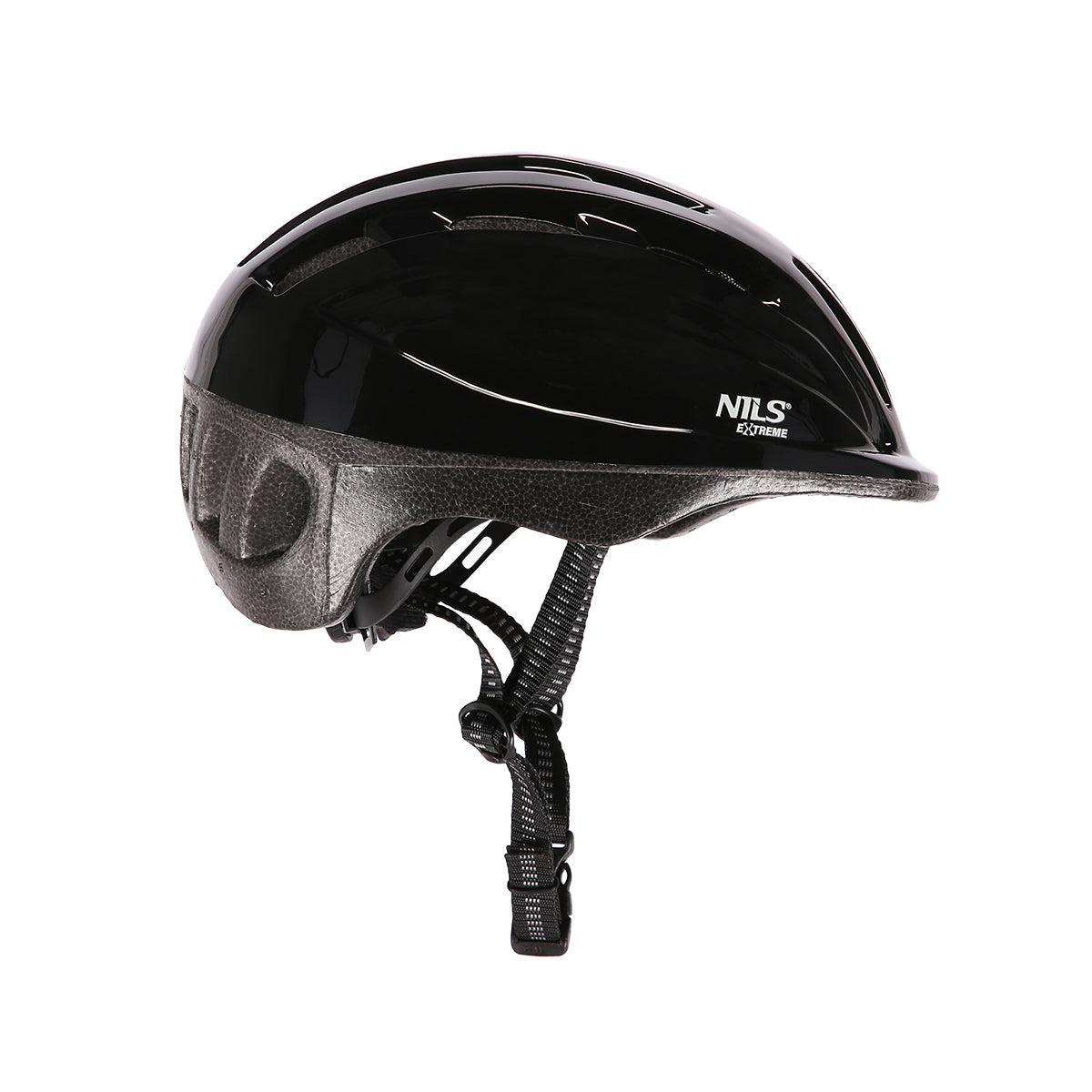 DĚTSKÁ PŘILBA NILS EXTREME MTV62J ČERNÁ VELIKOST M (52-56 CM)