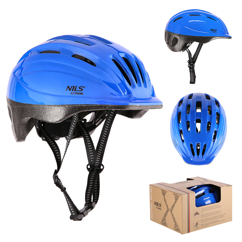 MTV62J BLUE SIZE M (52-56CM) CHILDREN'S HELMET NILS EXTREME