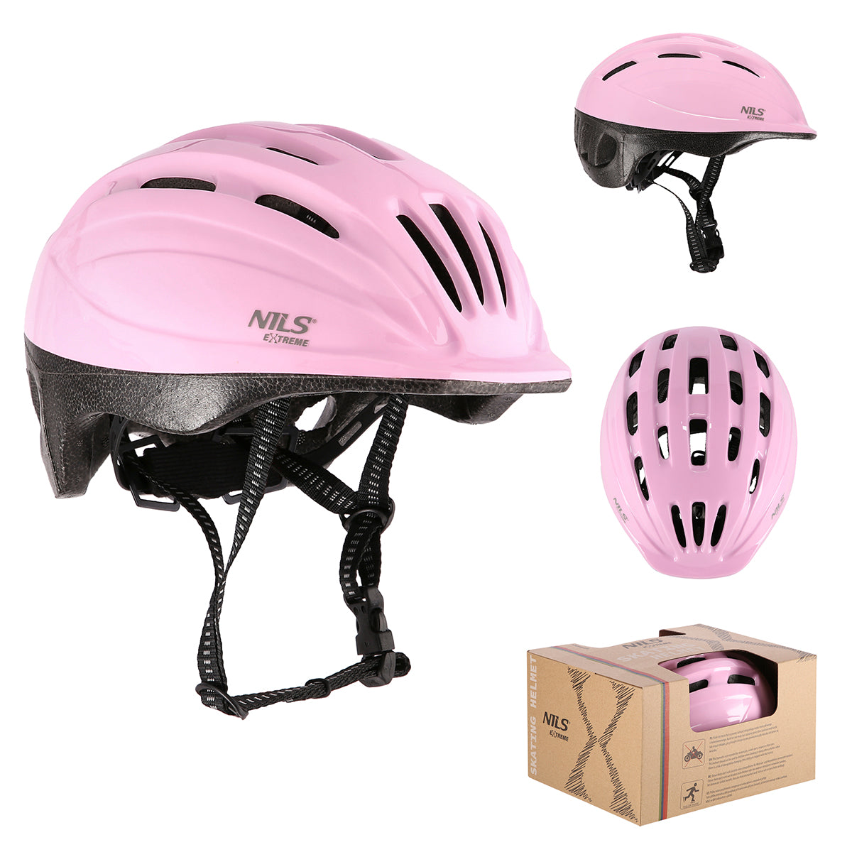 DĚTSKÁ PŘILBA NILS EXTREME MTV62J RŮŽOVÁ VELIKOST S (48-52 CM)