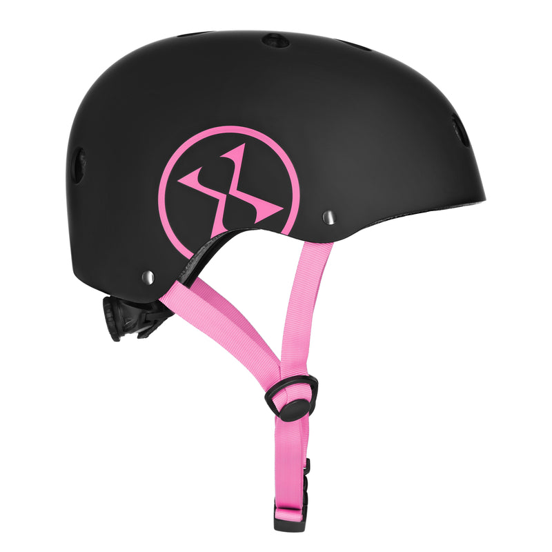 MTW001-1 ČERNO-RŮŽOVÁ HELMOVÁ PŘILBA VELIKOST M (55-58 CM) NILS EXTREME