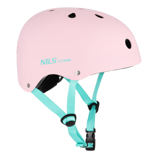 MTW001-1 RŮŽOVÁ PŘILBA VELIKOST XS (48-52 CM) NILS EXTREME
