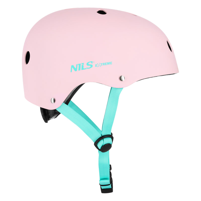 MTW001-1 RŮŽOVÁ PŘILBA VELIKOST S (52-56 CM) NILS EXTREME