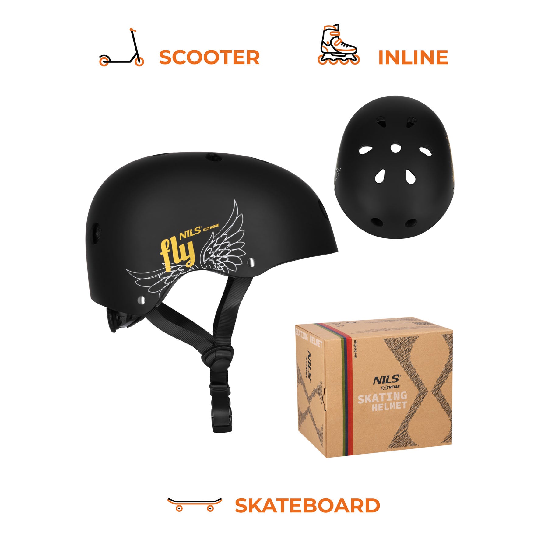 MTW001 FLY KASK ZŁOTY M(55-58CM) NILS EXTREME
