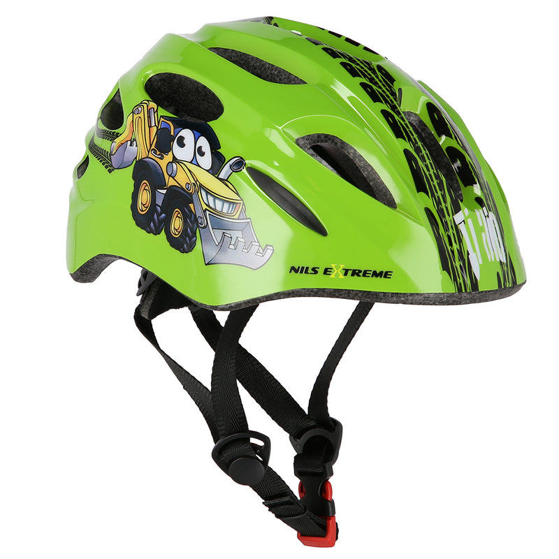 MTW01 LED HELMET GREEN SIZE XXS (42-48 cm) NILS EXTREME