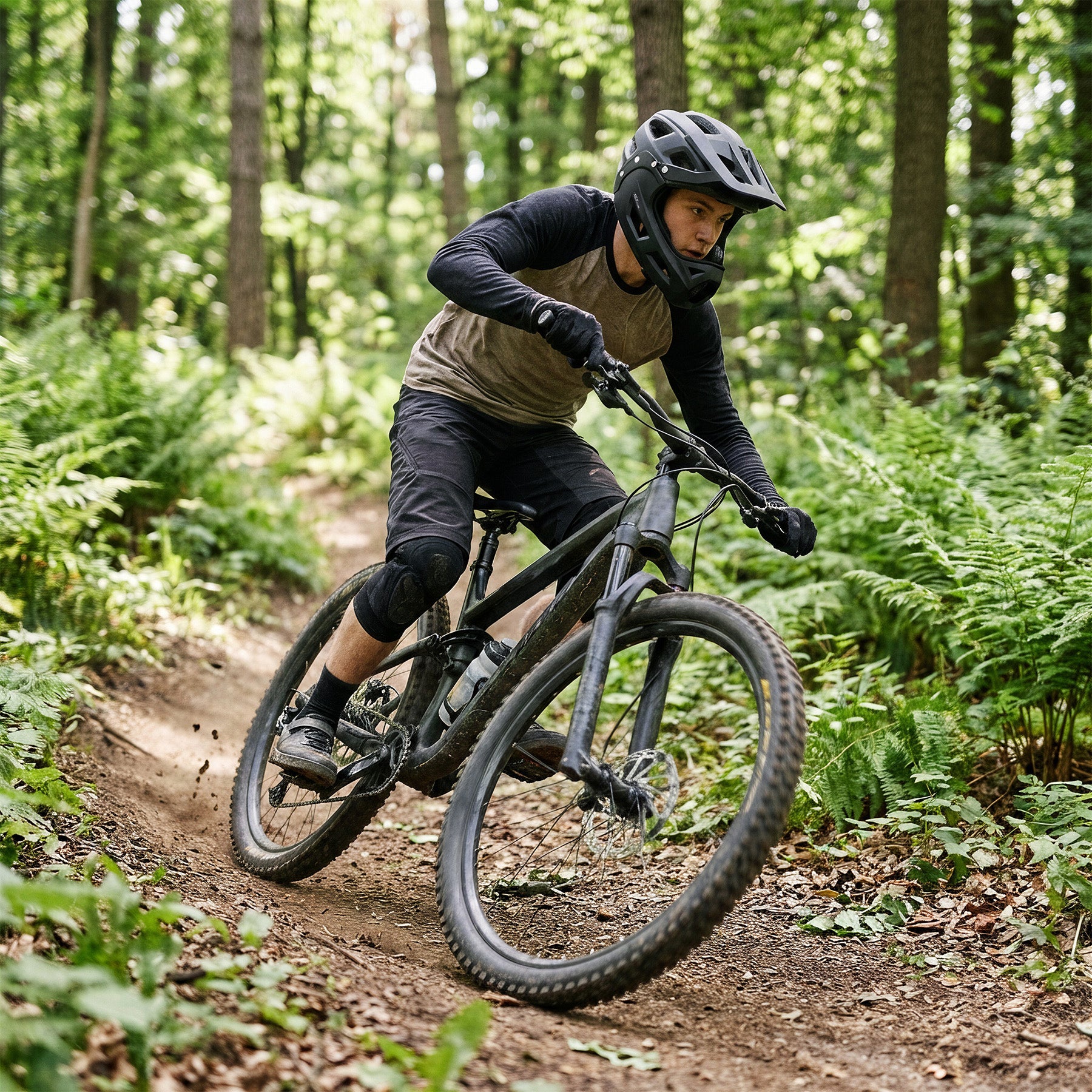 MTW101 KASK CZARNY FULL FACE L(58-61CM) NILS EXTREME