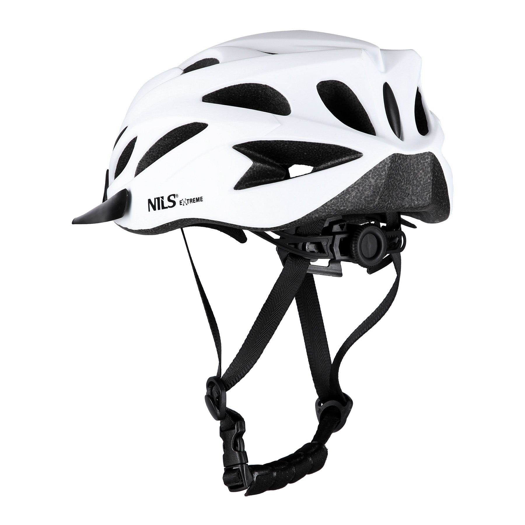 MTW291 BÍLÁ PŘILBA VELIKOST L (55-61 CM) NILS EXTREME
