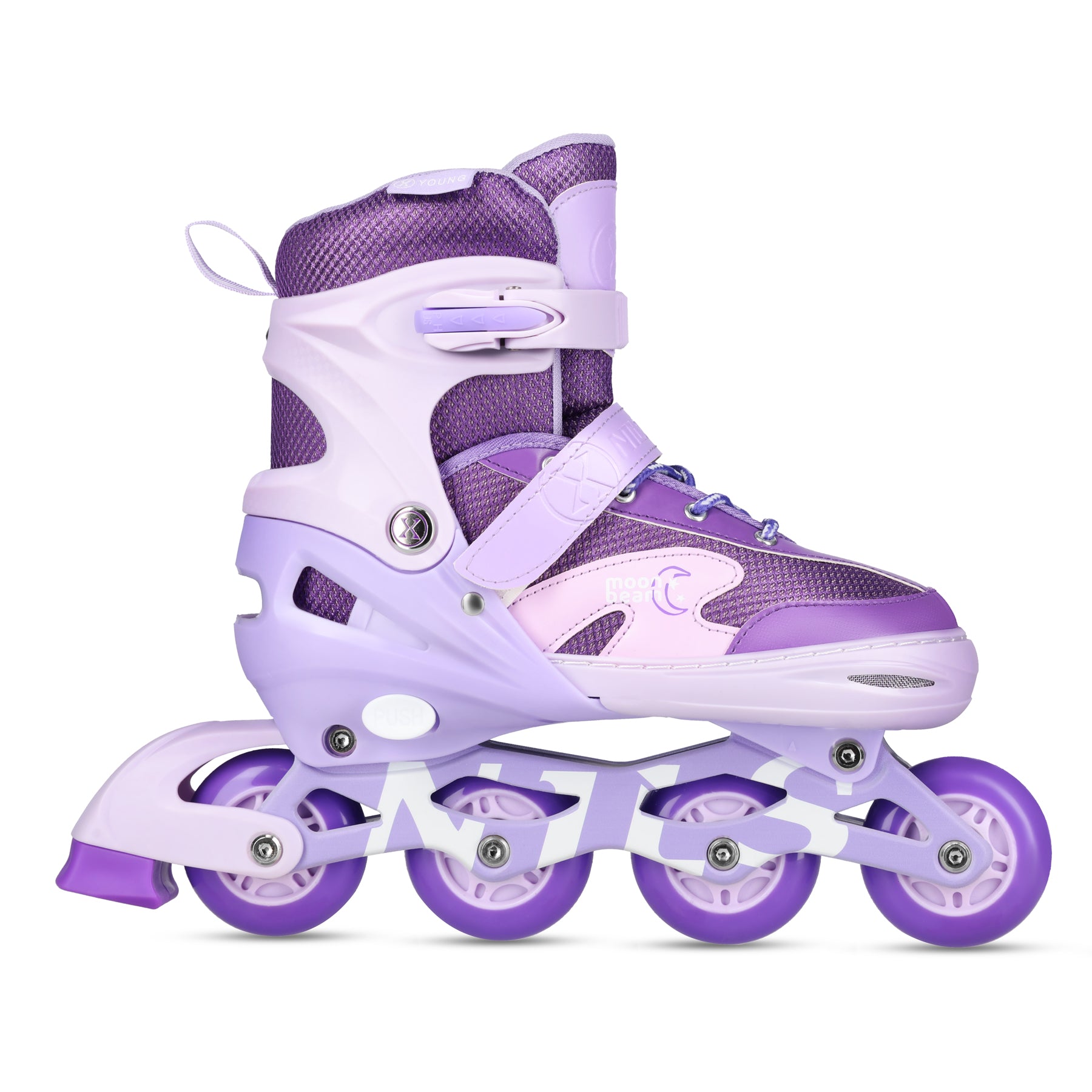 NA0189 LED SET MOONBEAM SKATE PROTECTORS PURPLE SIZE L(39-42) NILS EXTREME
