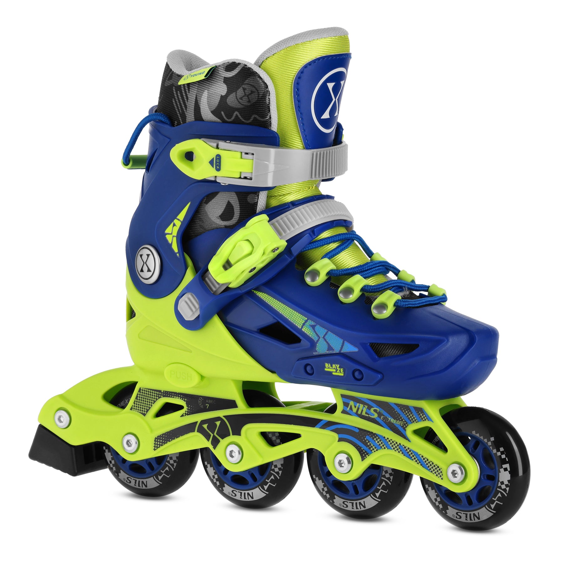 NA1055 ŁYŻWOROLKI BLAZE GRANATOWE ROZM. L(39-42) NILS EXTREME
