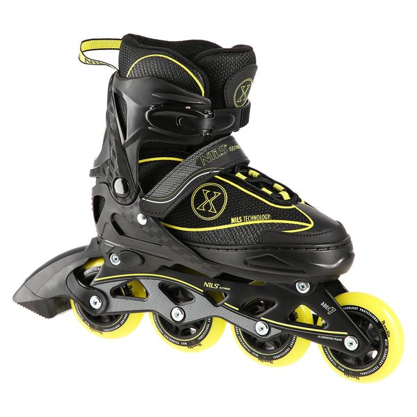 NA11008 BLACK-YELLOW SIZE M (35-38) NILS EXTREME INLINE SKATES