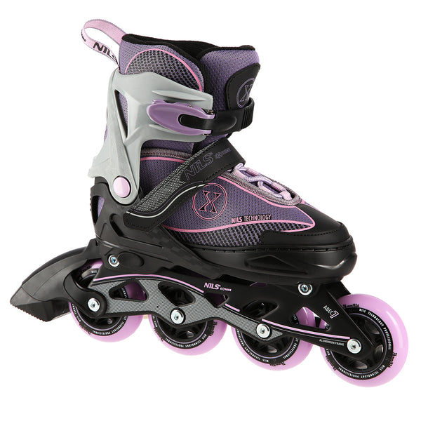 NA11008 GREY-PURPLE SIZE L (39-42) NILS EXTREME INLINE SKATES