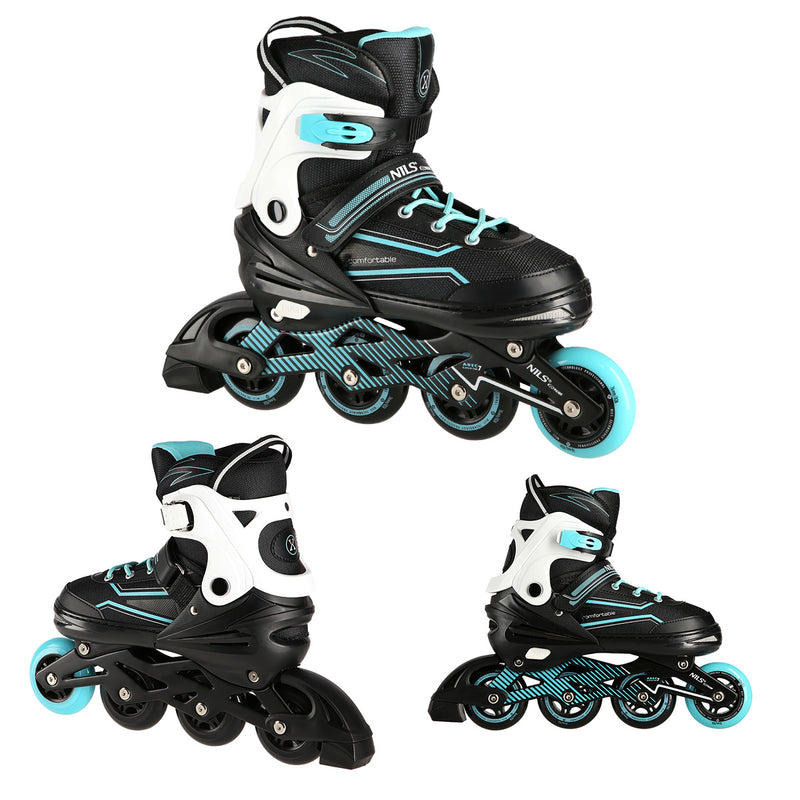 NA1169A TURQUOISE SIZE L(39-42) NILS EXTREME INLINE SKATES