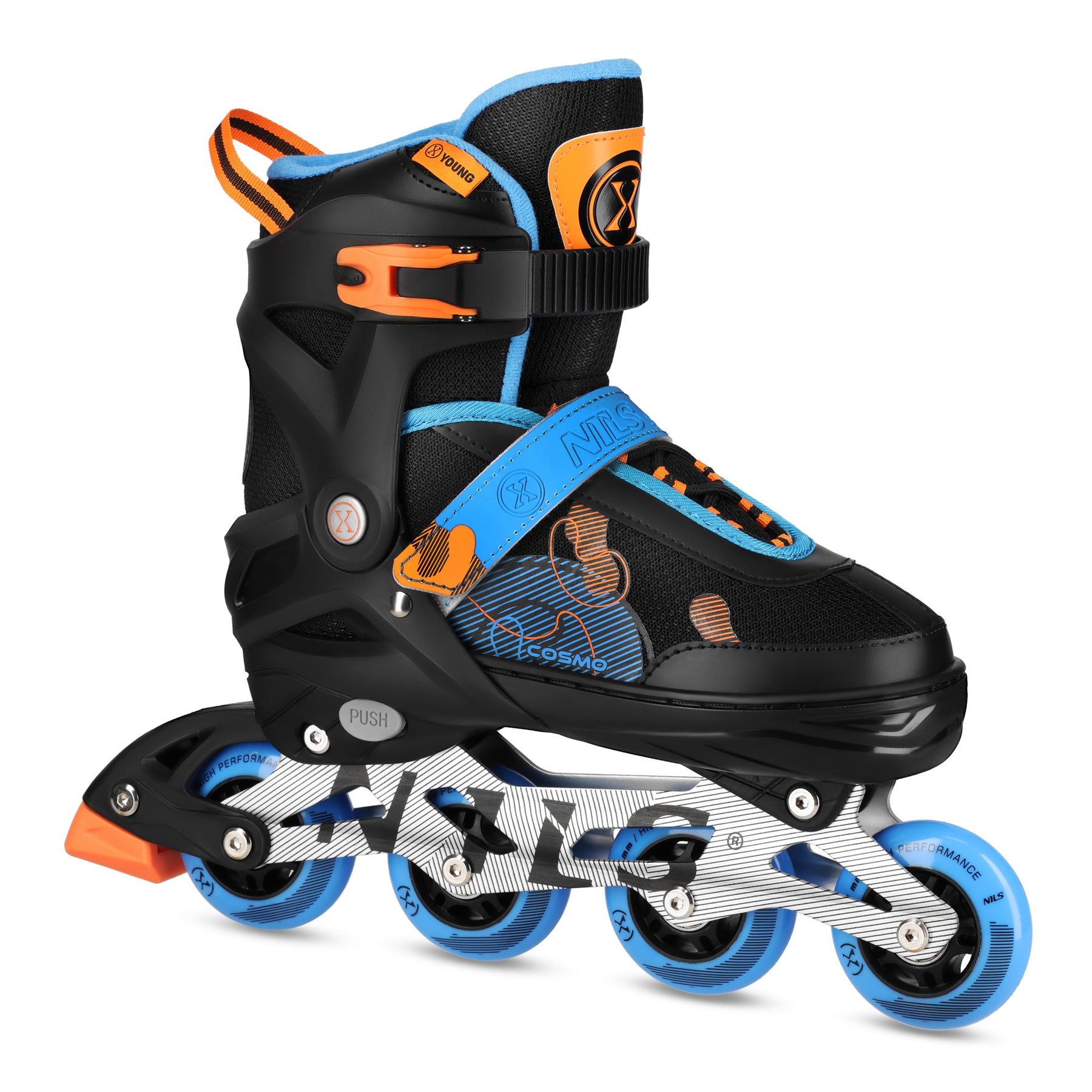 NA13808 COSMO MODRÉ INLINE BRUSLÍ VELIKOST M (34-37) NILS EXTREME