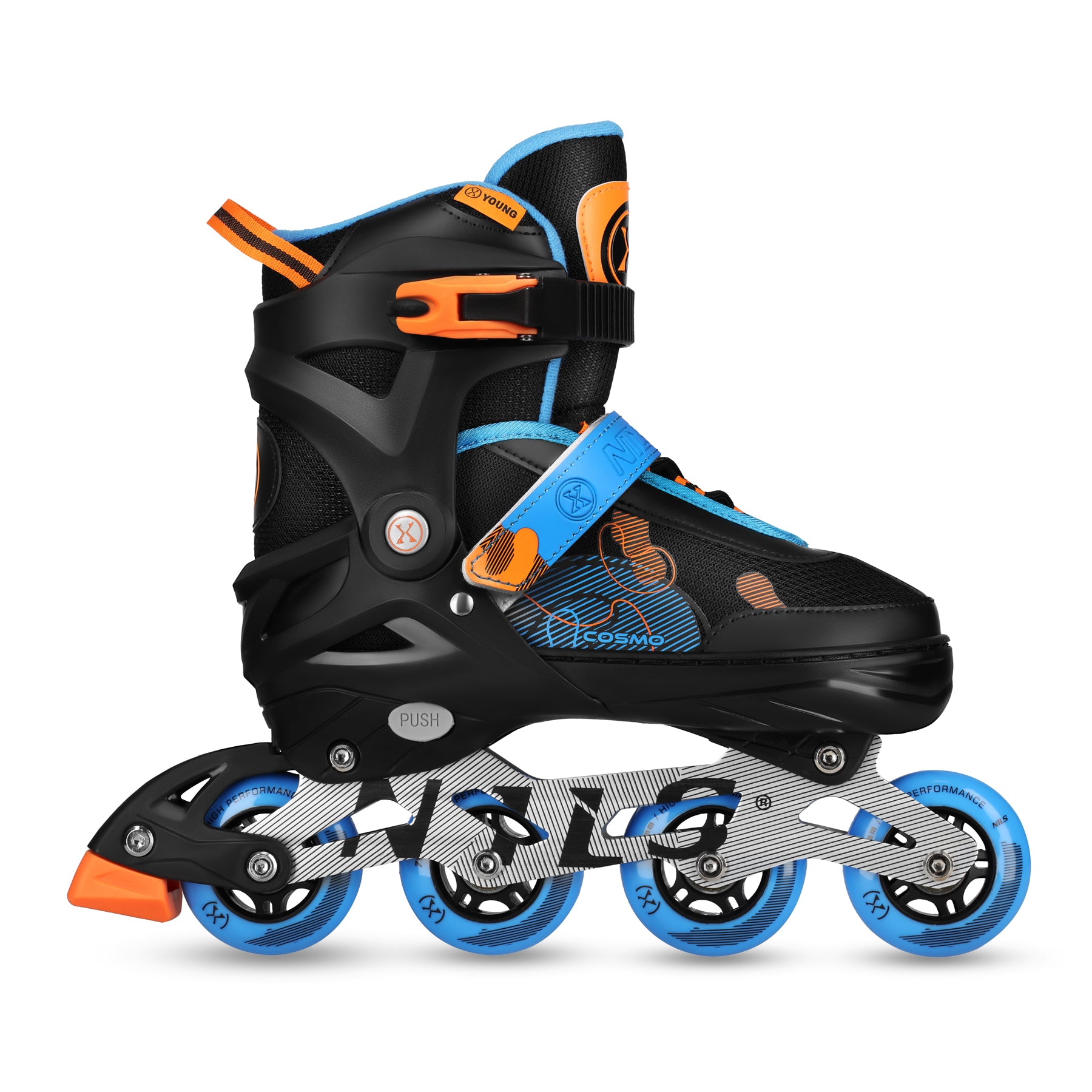NA13808 COSMO MODRÉ INLINE BRUSLÍ VELIKOST L (38-41) NILS EXTREME