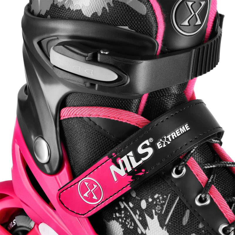 NA18137A ROXY PINK SKATING SKATES SIZE S (31-34) NILS EXTREME