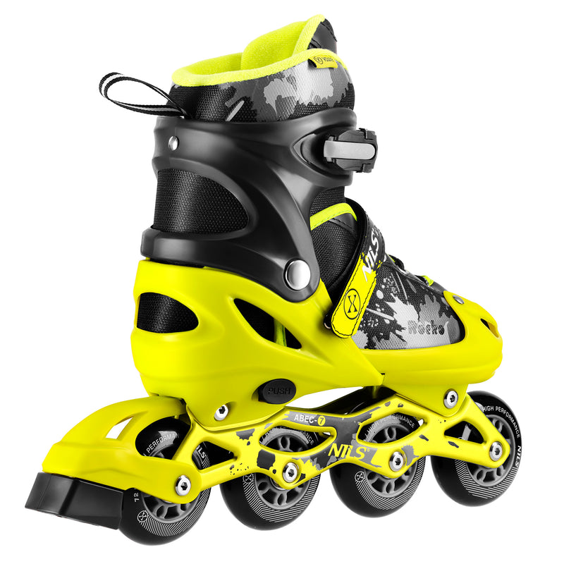 NA18137A ROCKO YELLOW SKATING BLADES SIZE S (31-34) NILS EXTREME