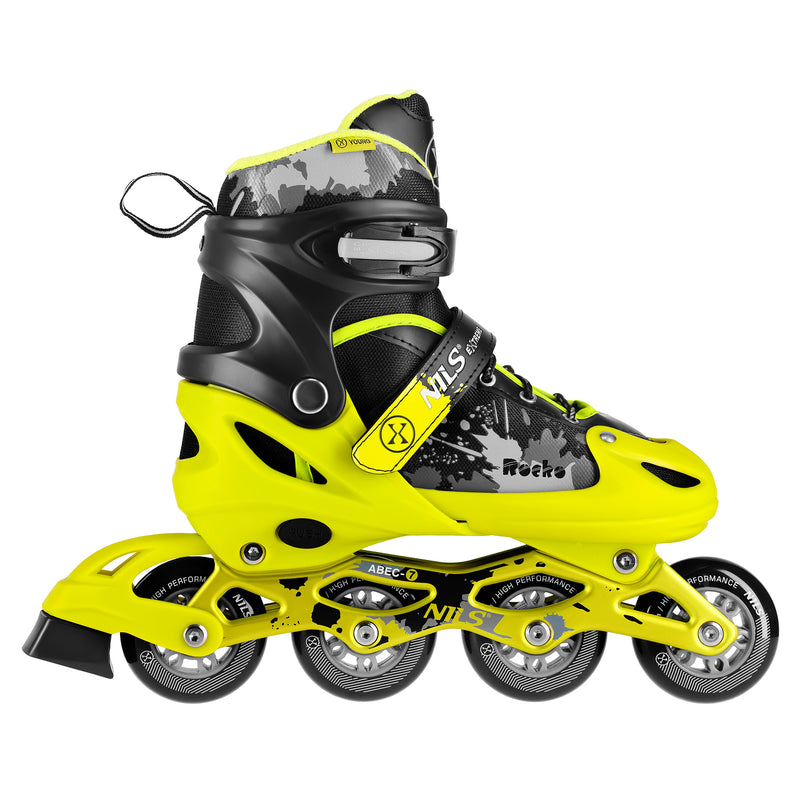 NA18137A ROCKO YELLOW SKATING BLADES SIZE S (31-34) NILS EXTREME